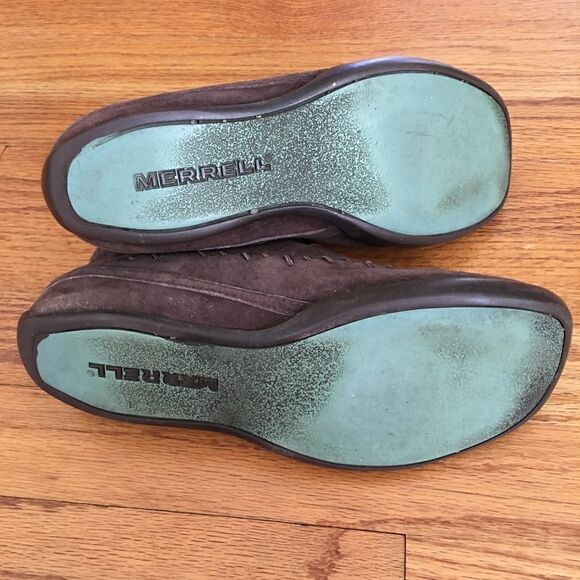 MerrellâMarbleseed Espressoâbrownâleatherâbooties - Picture 5 of 6